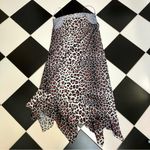 Marques Almeida Satin Midi Slip Dress Leopard Print Silver Pink Handkerchief Hem Photo 9