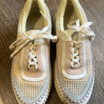 Dolce Vida Rainbow Pastel Knit Shoes White Size 7.5 Photo 0