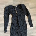 Ronny kobo Lilian Jacquard Zebra Mini Dress Black Photo 5