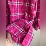 Blair  Vibrant Pink Plaid Flannel 100% Cotton Size Medium Photo 4