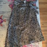 Nine West Leopard Midi Skirt Size Small Photo 1