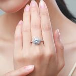 Sterling Silver SIZE 8 925 Round Sparkling AAAAA CZ Ring Photo 1