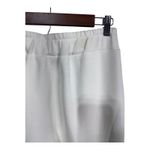 Joh Women's White Wide Leg Pants Pearl Button Trim Pockets Elastic Waist Size L Size L Photo 3