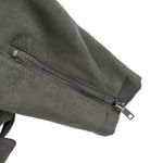 Forever 21 Moto Jacket Cropped Faux Suede Green Size Medium Photo 3