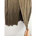 We The Free  Knit Oversized Sweater Size XS V Neck Long Sleeve Tan Black Slouchy Photo 9