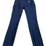 Tracksmith Cropped Length Leggings Navy Blue Cropped Athletic Athleisure Small Photo 0