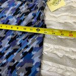 NWT SANGRIA Lined 100% Silk Dress Black Blue Geometric With Side Zip Sz 4 Boho Photo 12