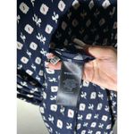 NWOT Whistles‎ Dark Blue Printed Dress Size 4 Photo 5