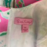 Lilly Pulitzer  Cathy Shift Dress Dont Give a Cluck Flamingo Pink Green White 00 Photo 5