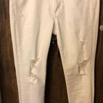 American Eagle White Crop Jeans Photo 0