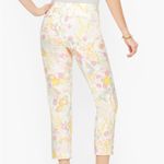 Talbots NWT Perfect Crop Pants Abstract Floral Print Wormens Size 6 Preppy Photo 12