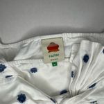 Farm Rio  White and Blue Floral Women's Top Photo 8