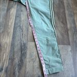 L'Agence Jem Brigade Denim Cropped Trouser Side Stripe Pants in green Size 27 Photo 12
