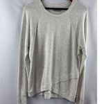 Athleta Womens Light Gray Long Sleeve Sweatshirt Medium Photo 1