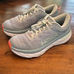 Hoka Bondi 7 Gray Running Shoes Sneakers Cushioned Comfort Women's Size‎ 10.5 Photo 5