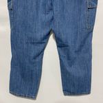 Universal Thread Cargo Boyfriend Jeans Mid Rise 100% Cotton Medium Wash Size 14 Blue Photo 12