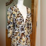 Anthropologie Faithful the Brand x Chloe Midi Dress long sleeve deep VNeck cut 6 Photo 4