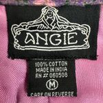 Angie  Floral Print Cotton 3/4‎ Sleeve Button Front Blazer Jacket - [Size Medium] Photo 3