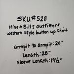 Vintage Mine & Bill's Outfitters Western Tribal Womens Button Up Shirt‎ M Size M Photo 5