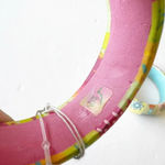 Vintage Viva Beads Floral Bangles 2 Pc Southern Charm Lily Pulitzer Bracelet NWT Pink Photo 5