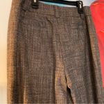 Carlisle  Wool Blend Pants Women Size 6 Brown Straight Leg Trouser Tweed Lined Photo 3