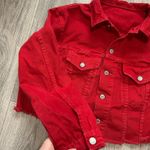 Brandy Melville  John Galt Denim Jacket - Red  Photo 1