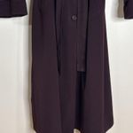 Jacqueline Ferrar Vintage Purple Trench Coat Women Size 12 Double Breasted +Belt Photo 2