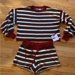 Beach Riot NWT  Ava Sweater Balboa Shorts Glitter Festive Sparkle Set XL Photo 1