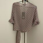 Goldie  London White and Red floral Tie Top Photo 3