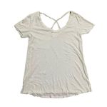 Anthropologie  t.la bright mint green pocket basic tee criss cross back XS minima Photo 1
