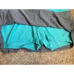 Nike  Skirt Athletic Running Tennis‎ Skort Turquoise Shorts Gray Size Large Photo 2