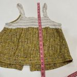 Universal Threads Universal Thread Yellow Floral Crochet Lace Tank Top Size M Medium Boho Photo 4