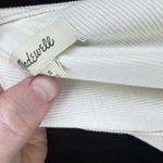 Madewell  Fine Ribbed Supercrop Crewneck Long-Sleeve Tee size Small antique cream Photo 5