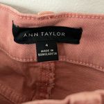 Ann Taylor NWT  THE KICK CROP salmon denim in size 4 with fringe at bottom Photo 3