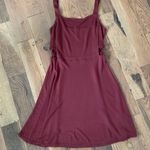 Garage Womans Burgundy Sleeveless Skater Dress Size Medium Photo 0