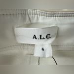 ALC Frank A.L.C. Vegan Leather Wide Leg Pants Size 6 Cream Photo 4