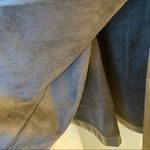 ZARA Faux Leather A-line Midi Skirt with Front Slit Photo 5