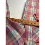 Plaid Flannel Hoodie Shirt XL Red Green Button Up Top Lumberjane Outdoor Cabin Photo 6