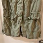 Buffalo David Bitton  Green Button/Cinched Waist Vest S Photo 5