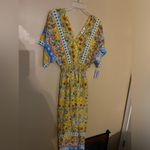 Kindred NWT  Anthropologie yellow gold floral maxi dress small Photo 2
