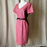 Boden British Tweed by Moon Pink Wool Herringbone Dress UK12R / US8R Size 8 Photo 1