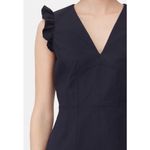 Tailored By Rebecca Taylor Stretch Modern V Neck Size 12 Blue Photo 3