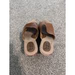 B.O.C. Born Concepts Brown Leather Floral Wedge Platform Slide Sandals Size 10 Photo 5