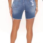 Encore jeans Medium Wash Distresed Bermuda Shorts Photo 3