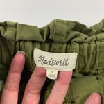 Madewell Olive Poplin Canvas High Rise Ankle Pant 4 Photo 3