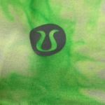 Lululemon Energy Green Tie Dye High Neck Sleeveless Sports Bra Crop Tank Top 10 Photo 2