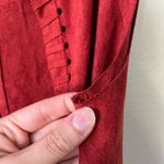 Angie  Fringe Woven Western Vest in Red Oxide Womens Size S NWOT Photo 11