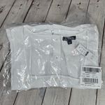 J.Crew White Linen Square Neck Sleeveless Button Back Crop Top New S CK494 Photo 7