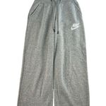 Nike XS Rally Sport Casual Sneaker Pants Wide Leg Crop Pull On Gray CI1174-050 Photo 2