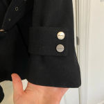 Kenneth Cole women’s black wool melton trench coat — size 8‎ Photo 1